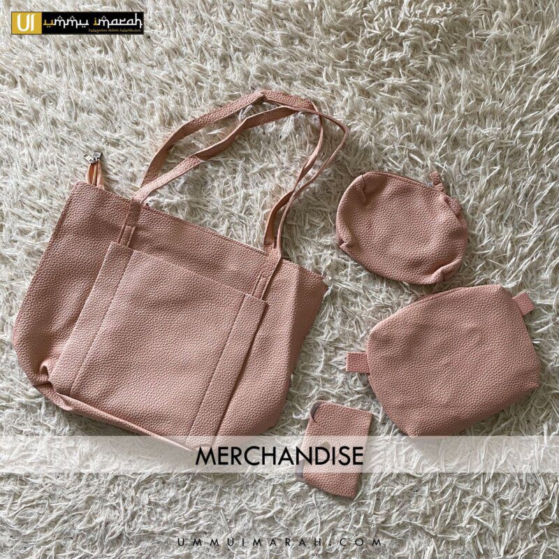 Merchandisce-Sejadah-Hantaran-Exclusive-Handbag-Ummu-Imarah-Dusty-Pink