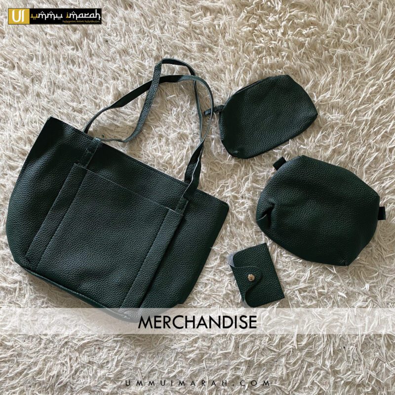 Merchandisce-Sejadah-Hantaran-Exclusive-Handbag-Ummu-Imarah-Green