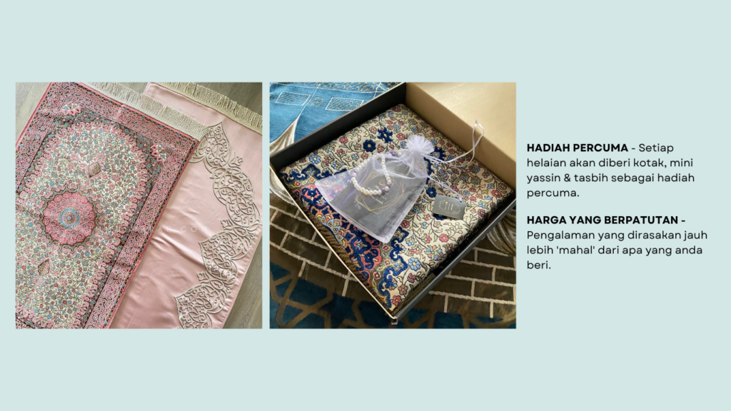 Ramadan Kit Sejadah Ummu Imarah HQ easy to carry, easy to handle