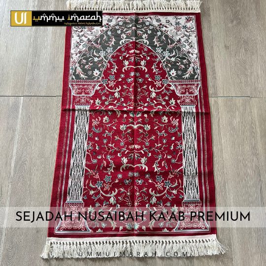 NKP (Floral D2 Maroon) – Sejadah Hantaran Nusaibah Ka’ab Premium